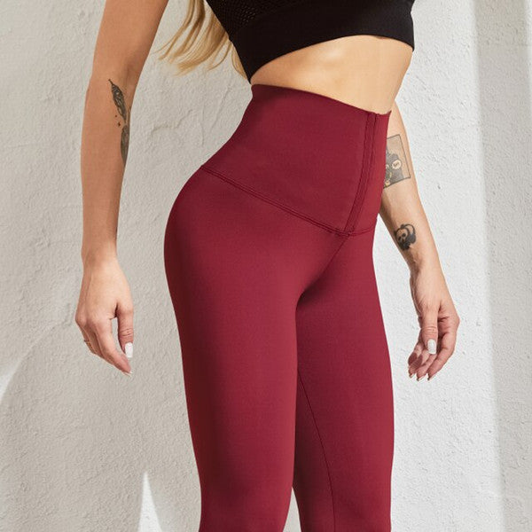 High Waist Fitness Lace Up Corset Leggings (3).jpg