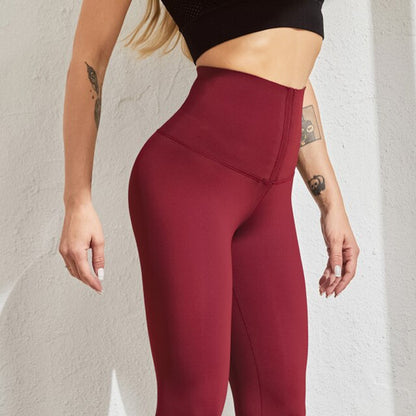 High Waist Fitness Lace Up Corset Leggings (3).jpg