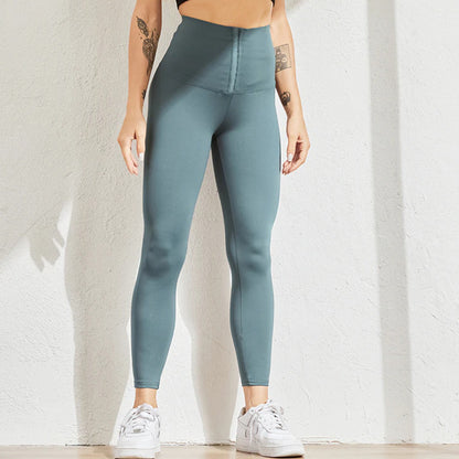 High Waist Fitness Lace Up Corset Leggings (4).jpg
