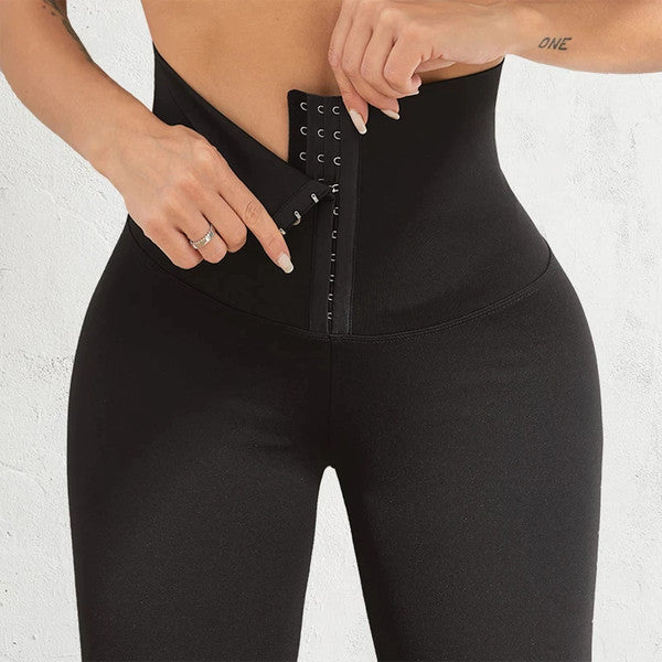High Waist Fitness Lace Up Corset Leggings (5).jpg