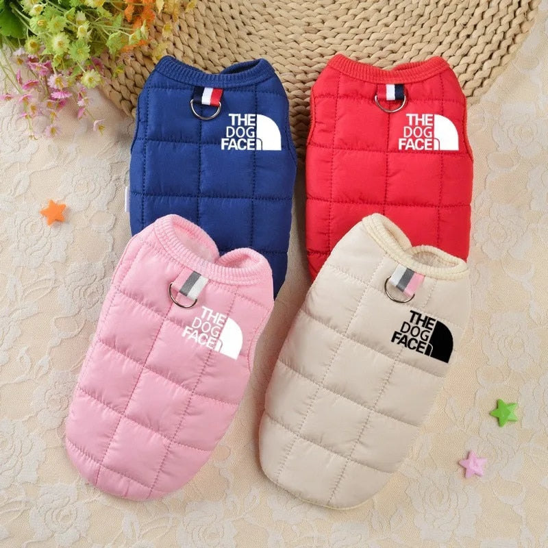 Winter Cotton Dog Vest Coats: Warm Clothing for Small & Medium Dogs