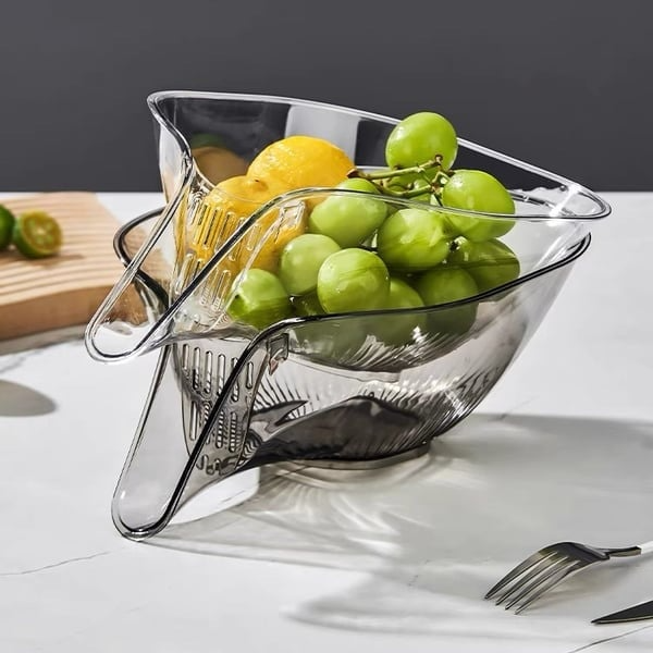 High Temperature Resistant Kitchen Essentials Drainage Basket grey