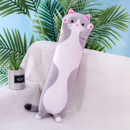 cat hug pillow