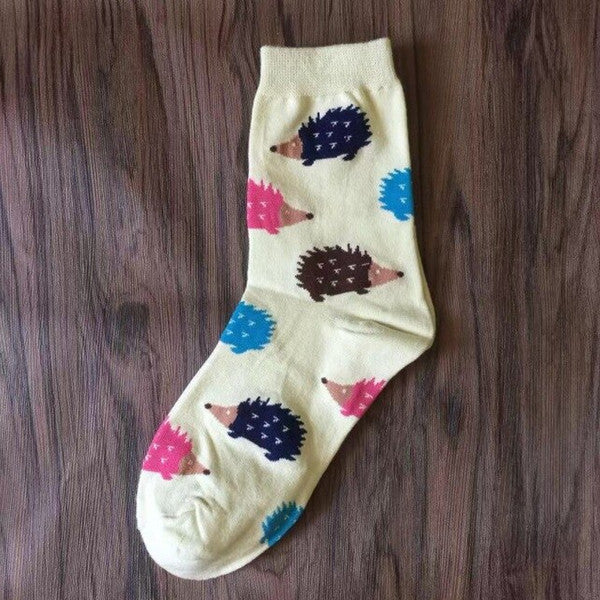 Cute Animal Print Hedgehog Socks (3).jpg