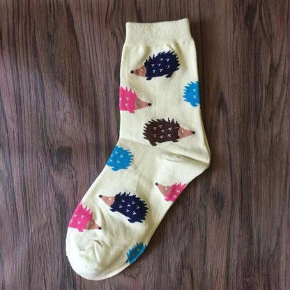 Cute Animal Print Hedgehog Socks (3).jpg