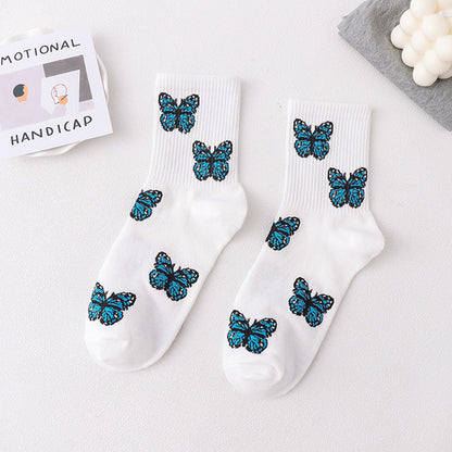 Cute Butterfly Print Crew Socks (4).jpg