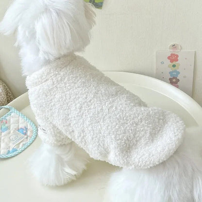 r5qoAutumnWinterDogSweaterDoubleSidedCloudPlushBottomSweaterThickenedPlushCoatPetDogC