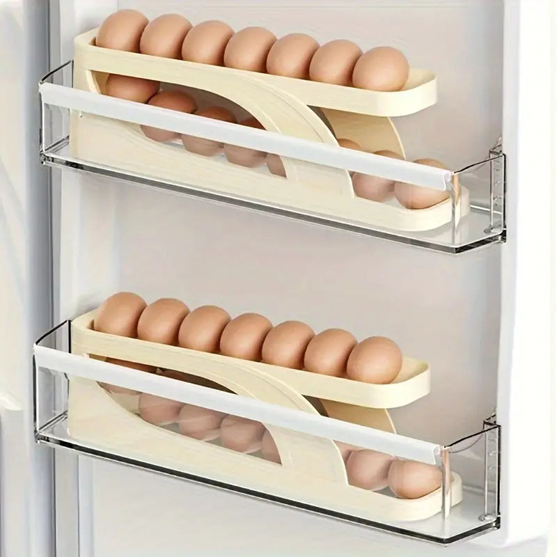New Automatic Roll-Down Double-layer Egg Dispenser 3