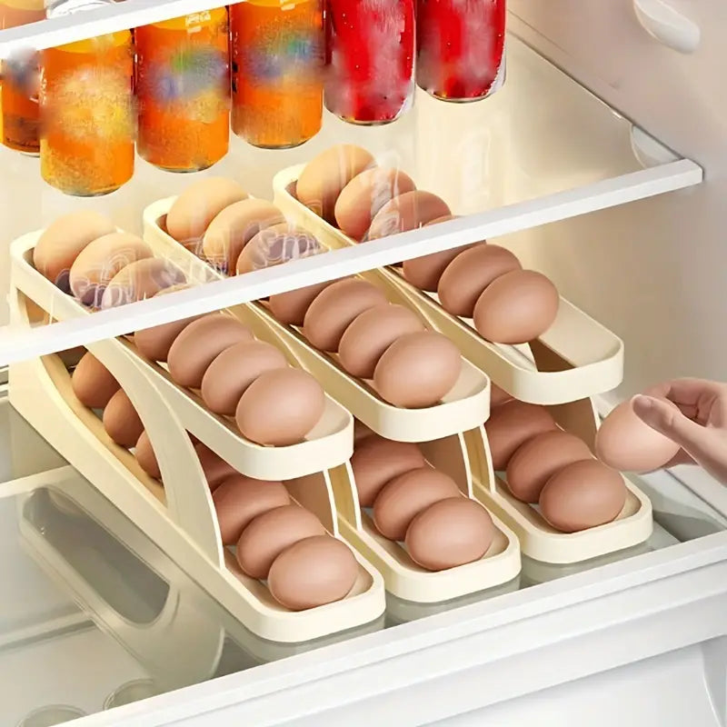New Automatic Roll-Down Double-layer Egg Dispenser 4