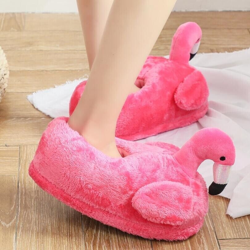 Plush Pink Flamingo Slippers (2).jpg