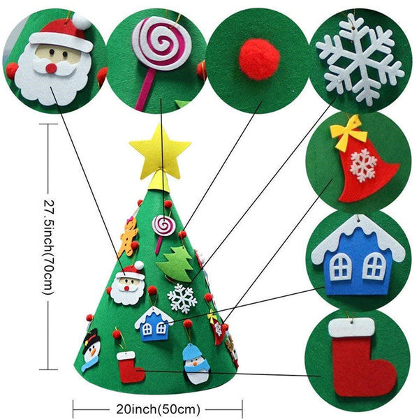 Safe DIY Christmas tree for toddlers