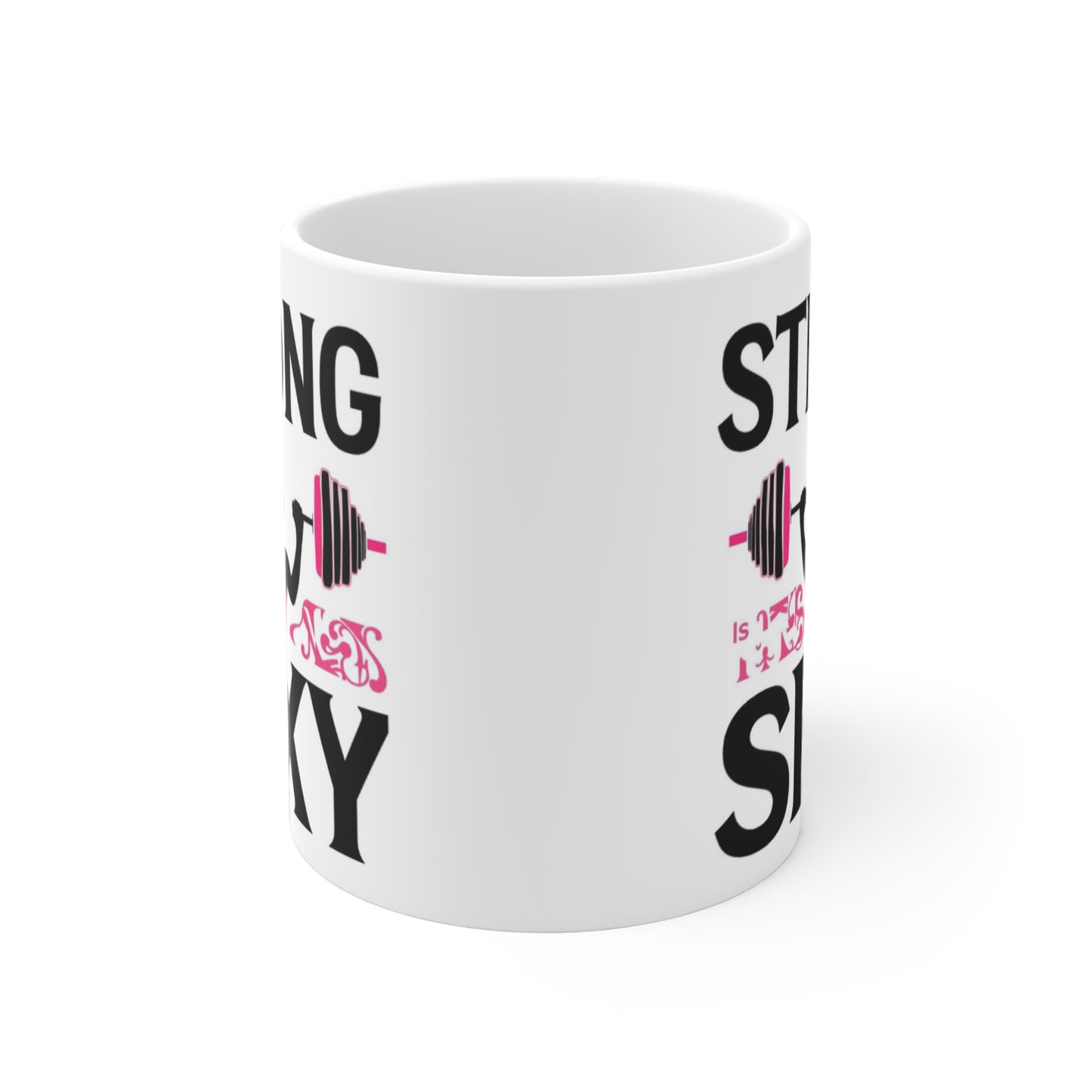 Mug — "Strong is the New Sexy" Weightlifting Fitness Coffee Mug