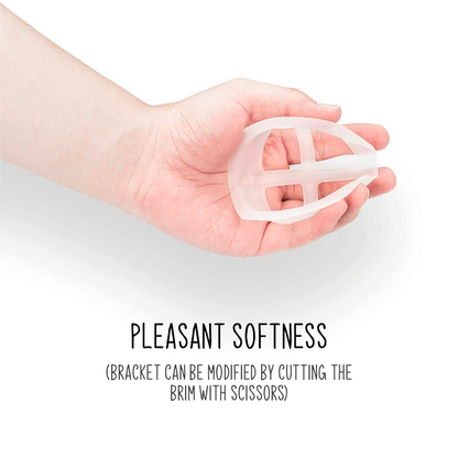 Breathable silicone mask bracket for daily use