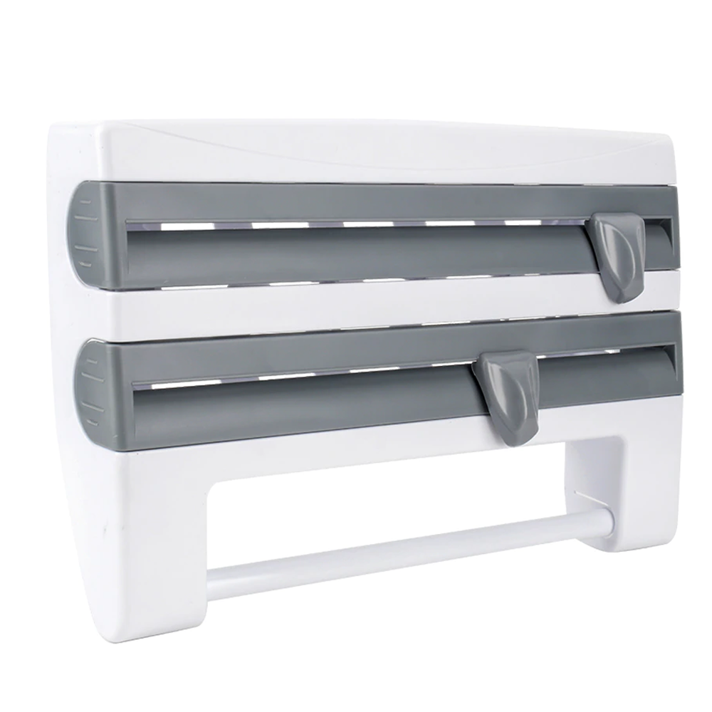 4-in-1 Wall Mount Multi Roll Holder & Rack 4