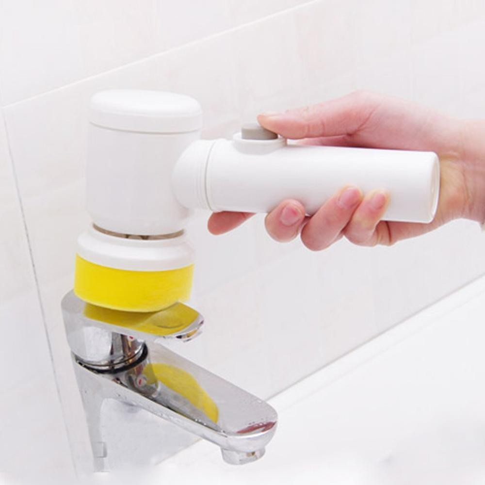 5-In-1 Cordless Electric Bathroom, Kitchen & Sofa Cleaning Brush 3