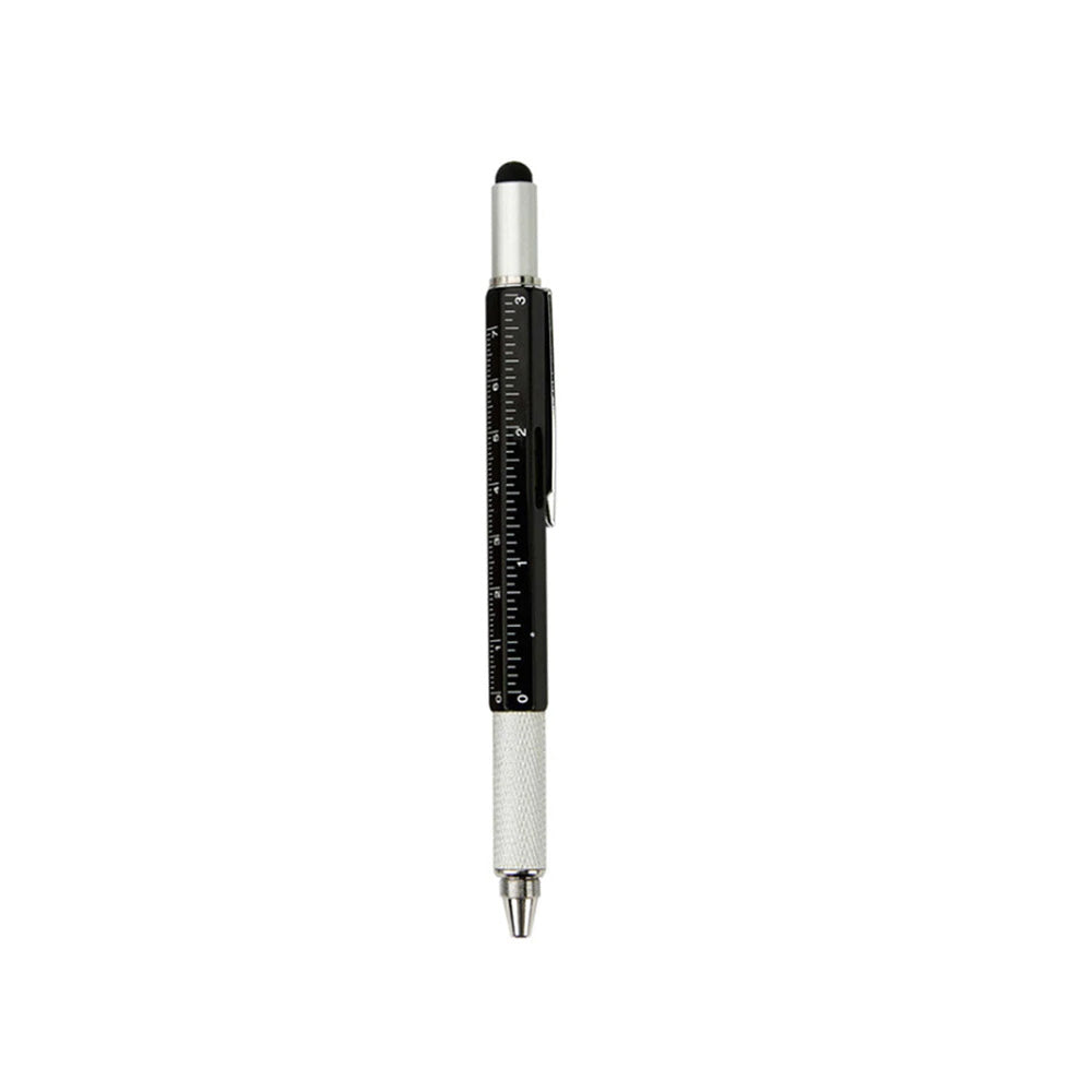 6 In 1 Multi-Functional Stylus Metal Ruler Pen with Level & Screwdriver4