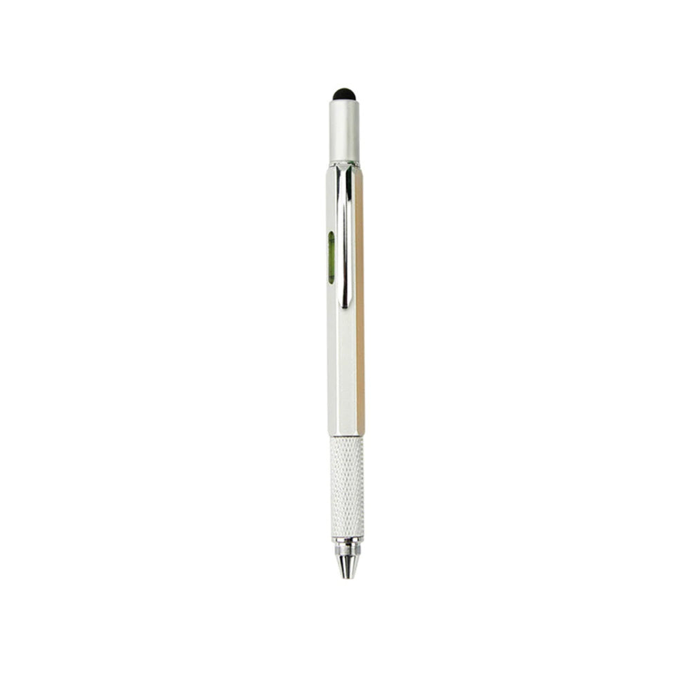 6 In 1 Multi-Functional Stylus Metal Ruler Pen with Level & Screwdriver5