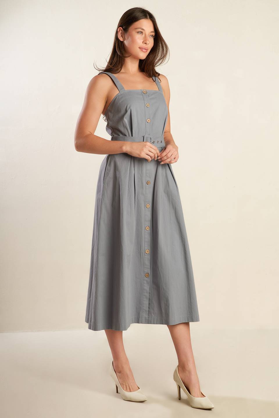 CALIFORNIA DREAMING BUTTON DOWN DRESS