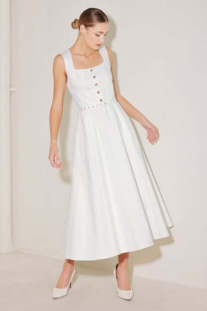 SUMMER SOCIAL WHITE MIDI DRESS FINAL