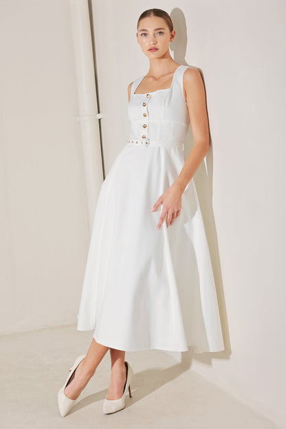 SUMMER SOCIAL WHITE MIDI DRESS FINAL