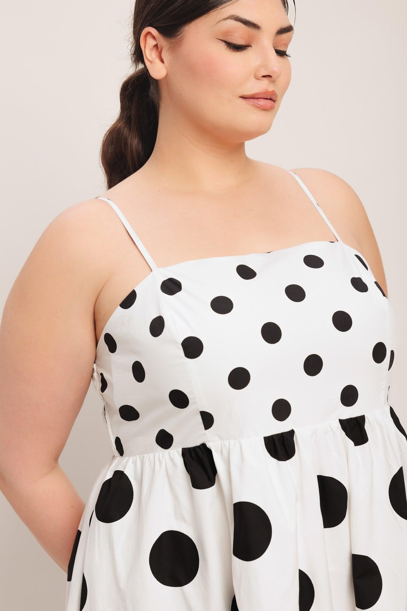 DOLCE VITA POLKA DOT MIDI DRESS FINAL