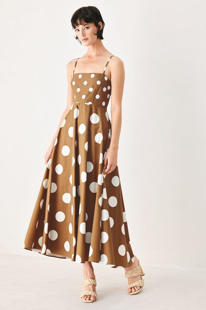 DOLCE VITA POLKA DOT MIDI DRESS FINAL