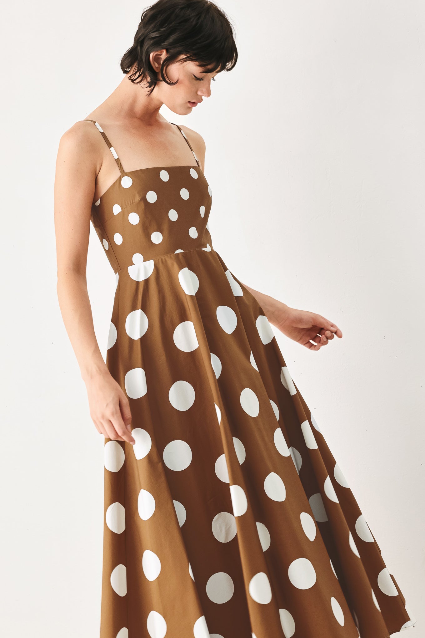 DOLCE VITA POLKA DOT MIDI DRESS FINAL