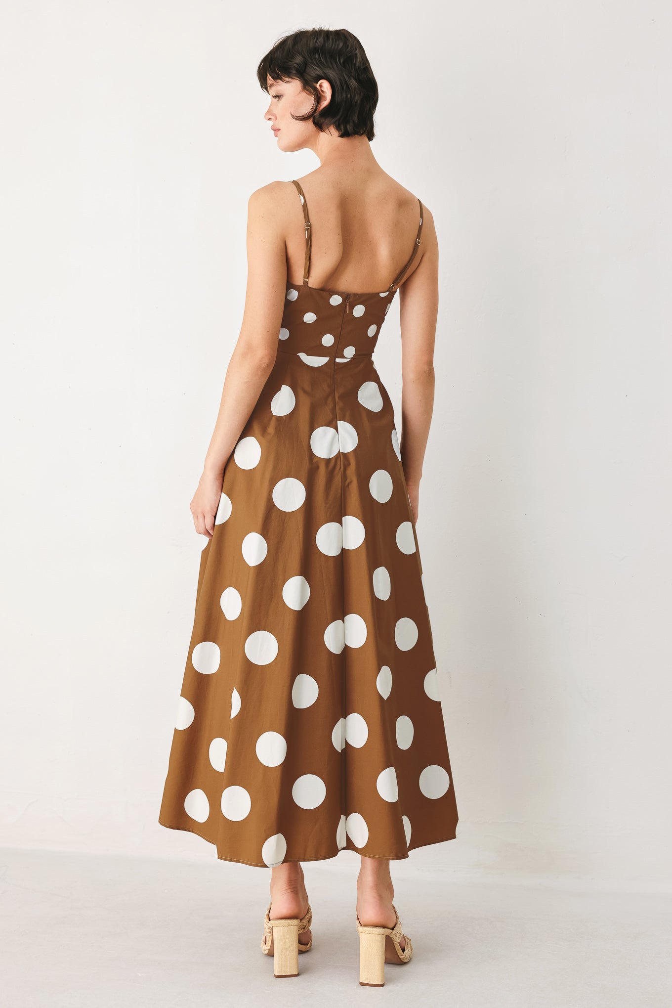 DOLCE VITA POLKA DOT MIDI DRESS FINAL
