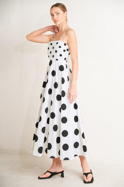 DOLCE VITA POLKA DOT MIDI DRESS FINAL