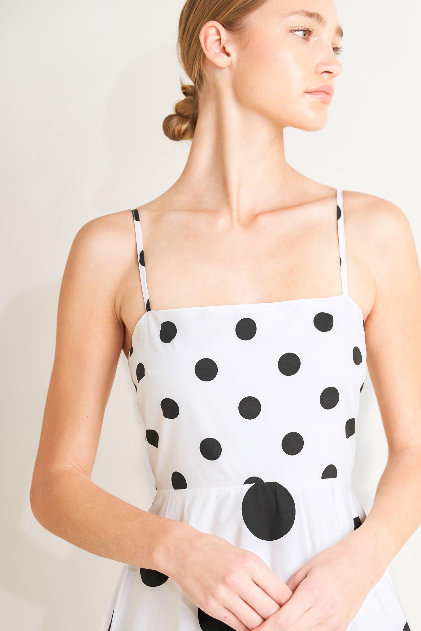 DOLCE VITA POLKA DOT MIDI DRESS