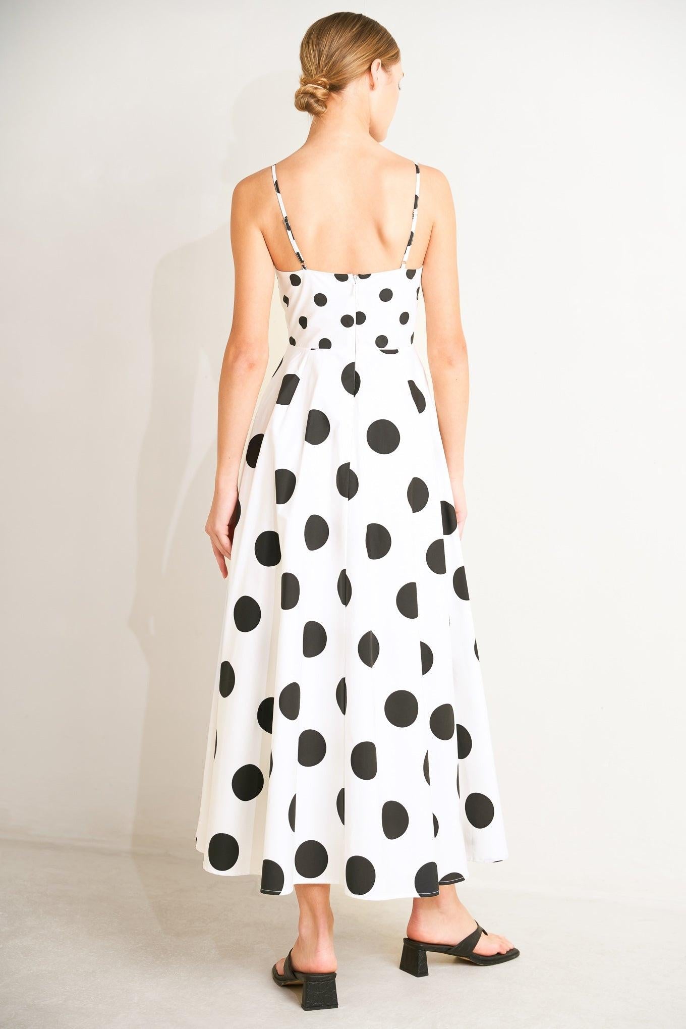 DOLCE VITA POLKA DOT MIDI DRESS FINAL