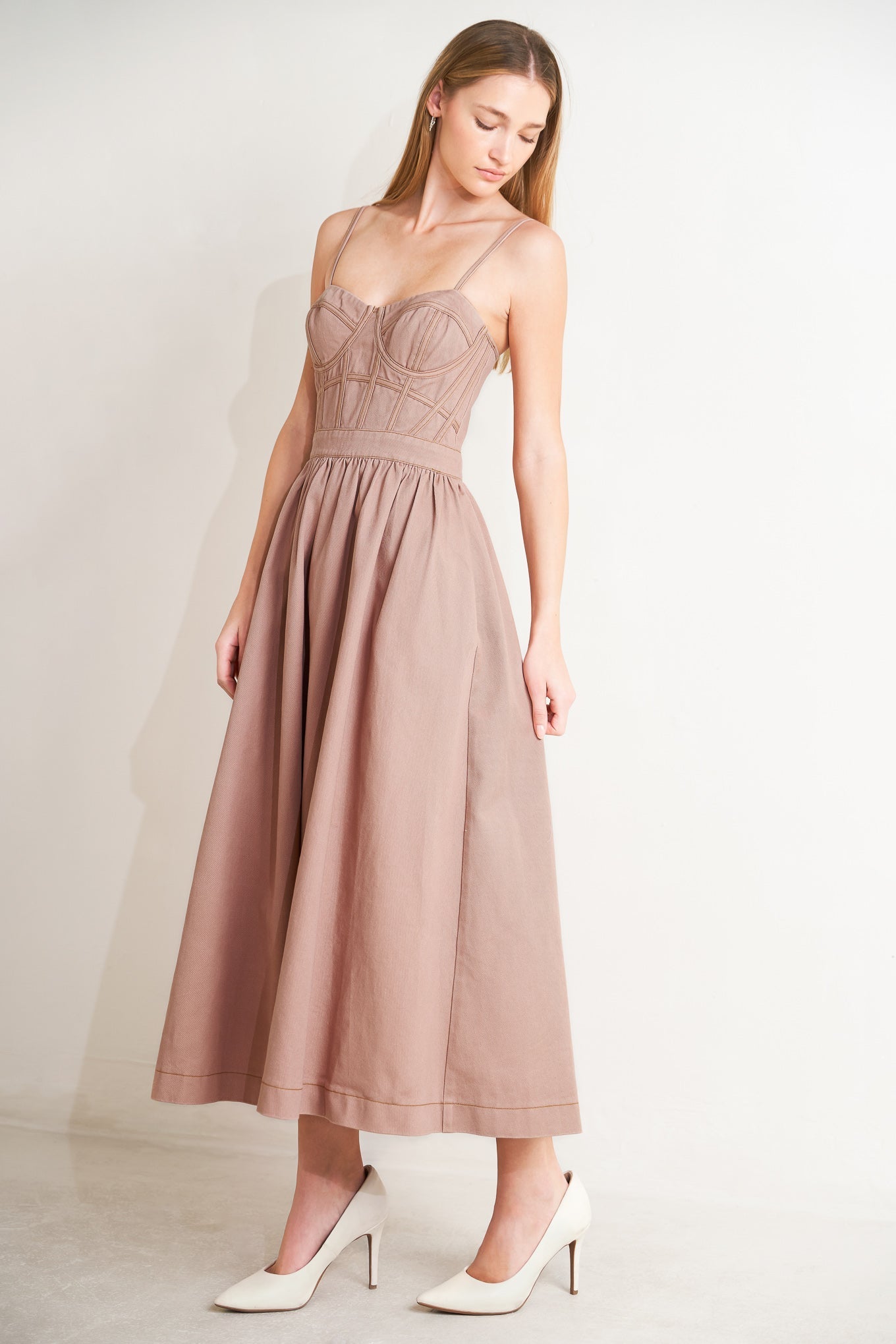 UNDERSTATED GLAM BUSTIER MIDI DRESS FINAL