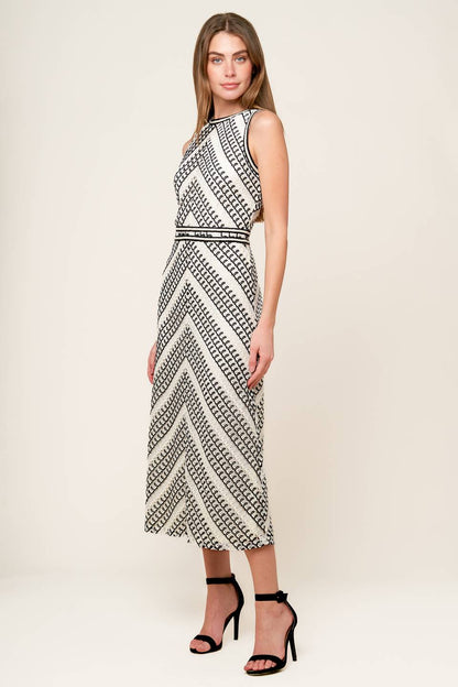 CARLISLE CROCHET MIDI DRESS