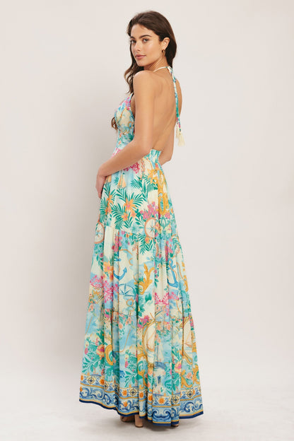 CAPRI SAIL AWAY MAXI DRESS