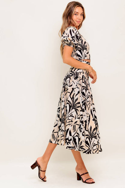 MILA ISLAND INSPIRED TOP & SKIRT SET
