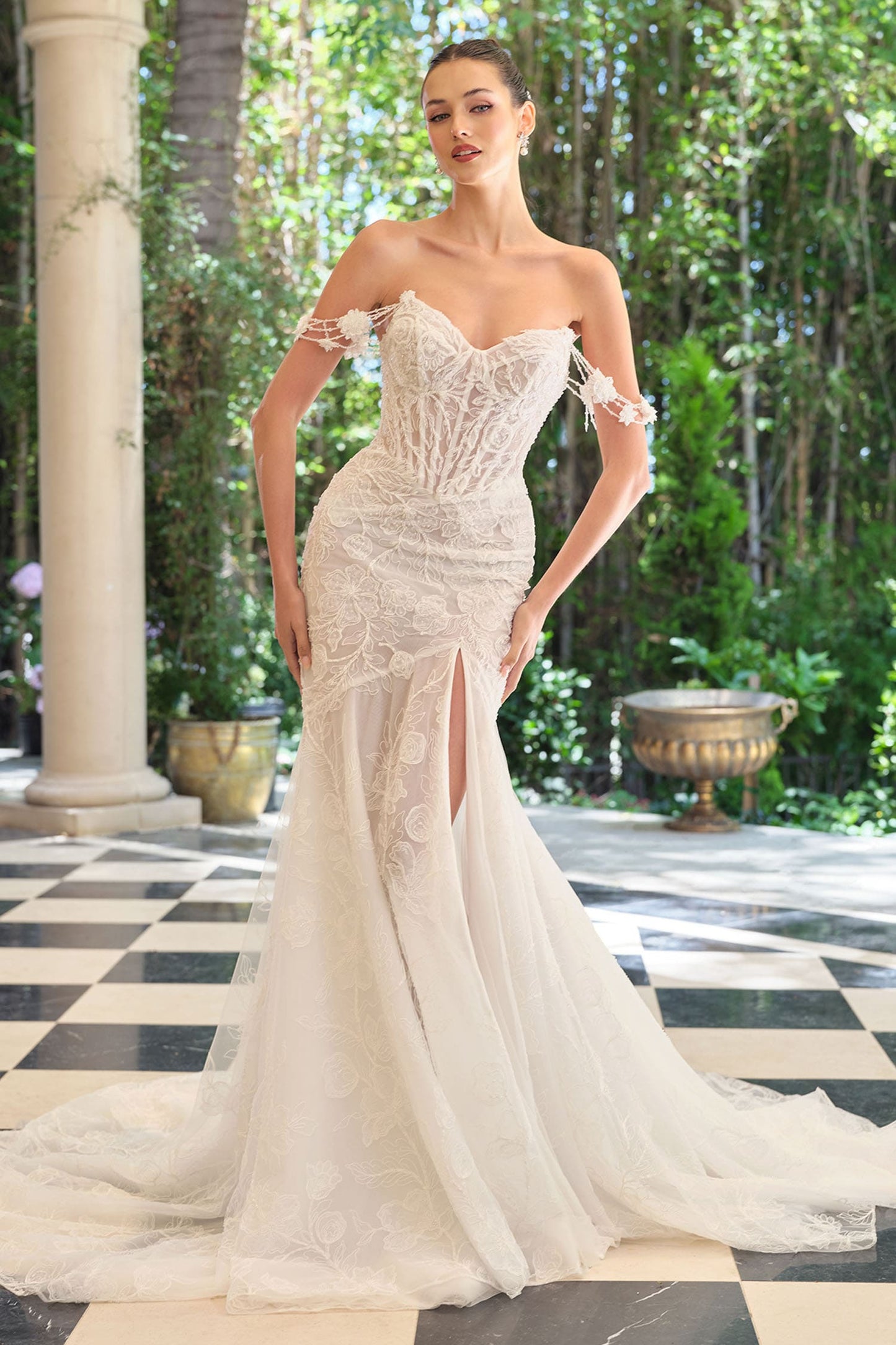 WL099 Lilith Lace Mermaid Gown Andrea & Leo