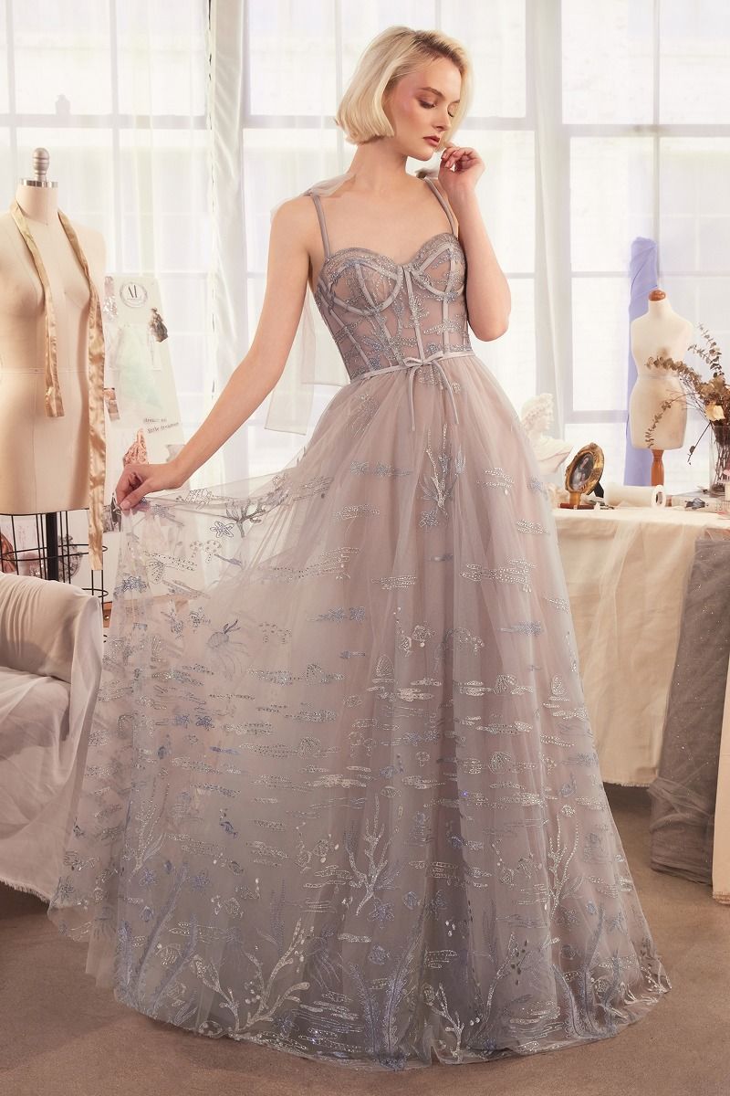 A1458 UNDER THE SEA EMBROIDERY GOWN Andrea & Leo