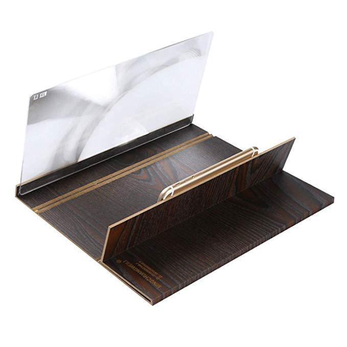 3D Phone Magnifying Stand brown