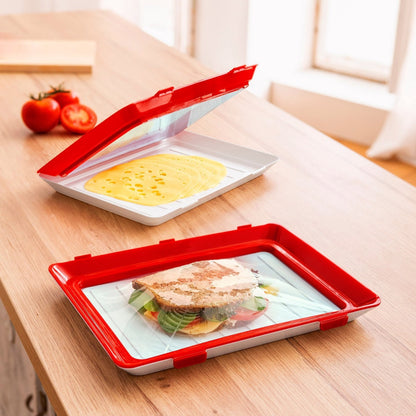 Airtight reusable food storage container