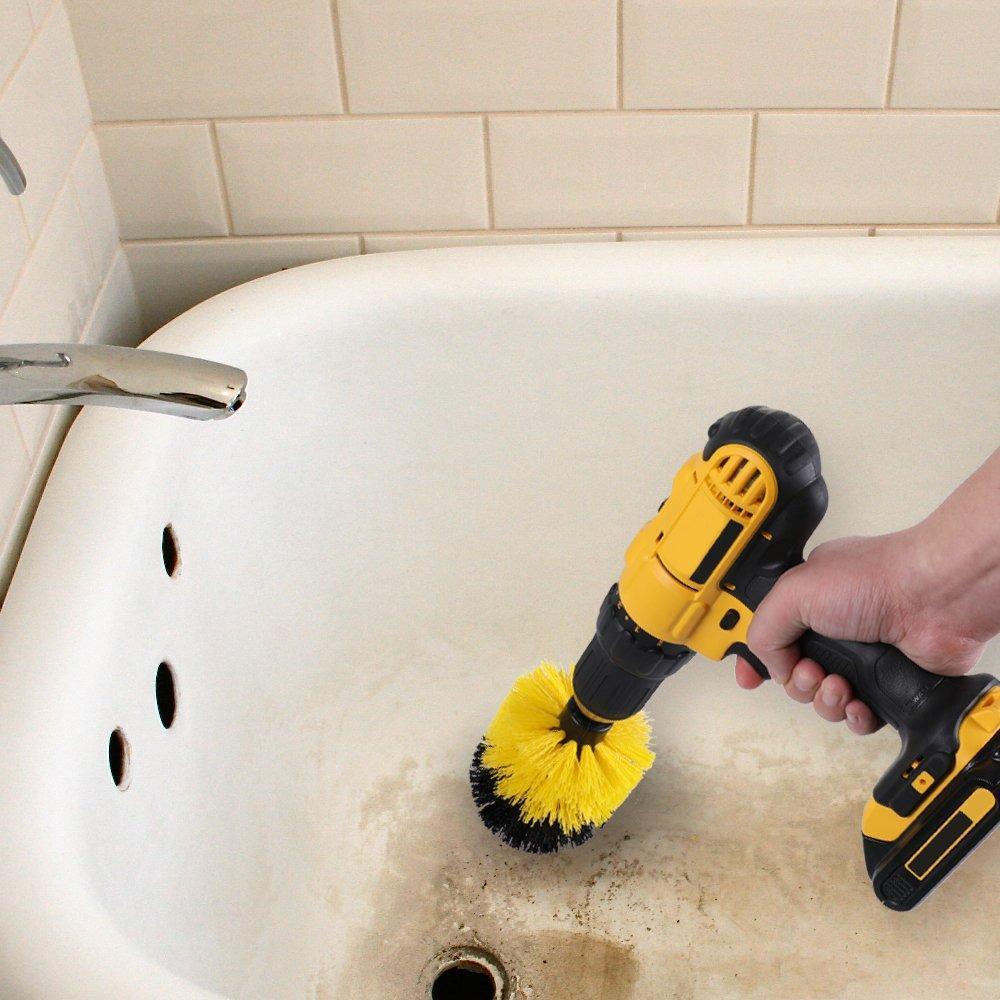 3-Brush Power Scrubber Drill Brush Attachment Kit3
