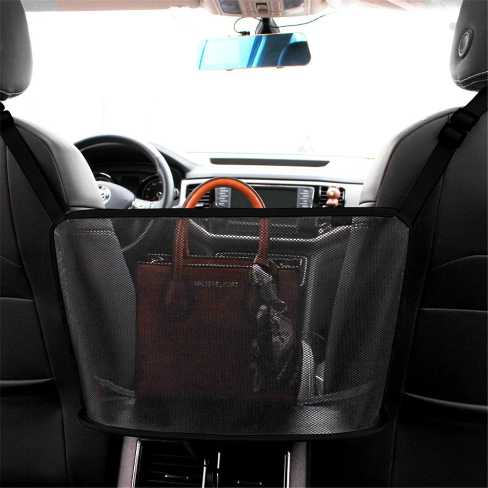 Car Net Pocket Handbag Holder the Purse Pouch for Cars 5
