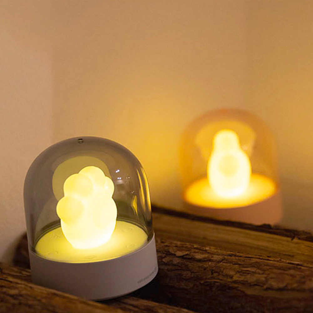 USB Chargeable Cat Paw Music Nursery Night Lamp 2