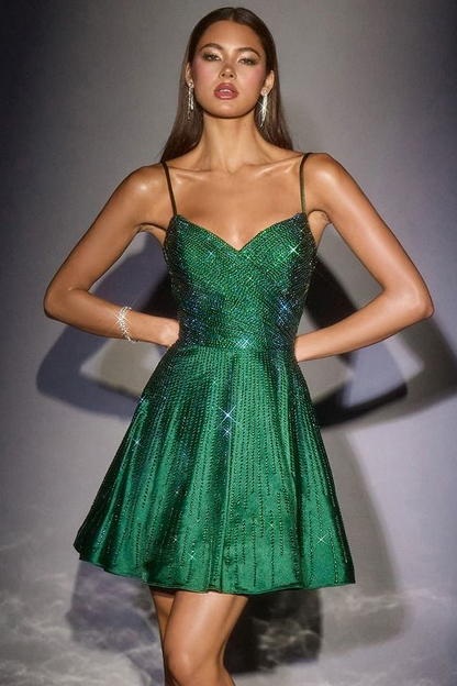 Mary-Alyse Mini Dress Sparkly Fit & Flare Dress