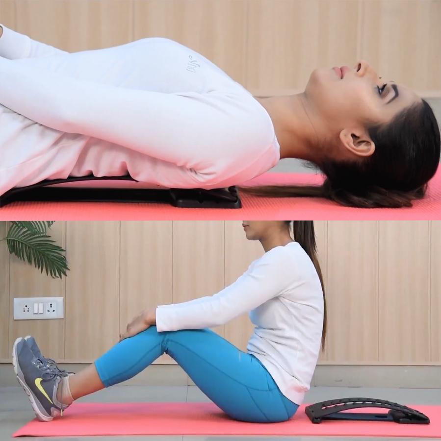 Portable back stretcher for travel use