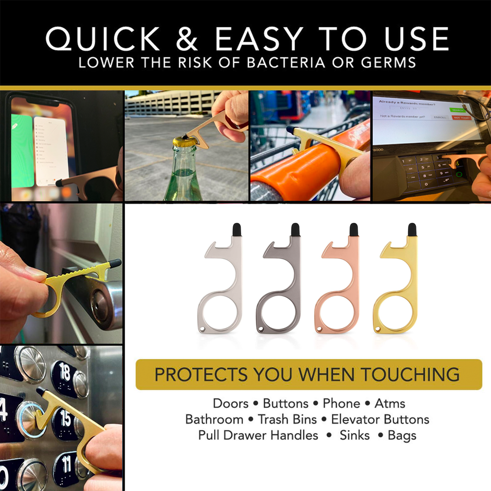 Convenient antibacterial keychains for onthego use
