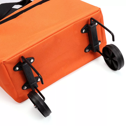 folding bag with wheels