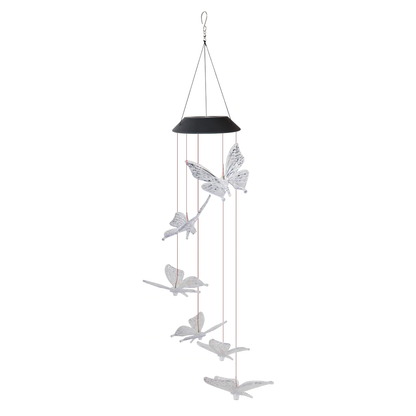 Color-Changing LED Solar Butterfly Outdoor Wind Chimes 3
