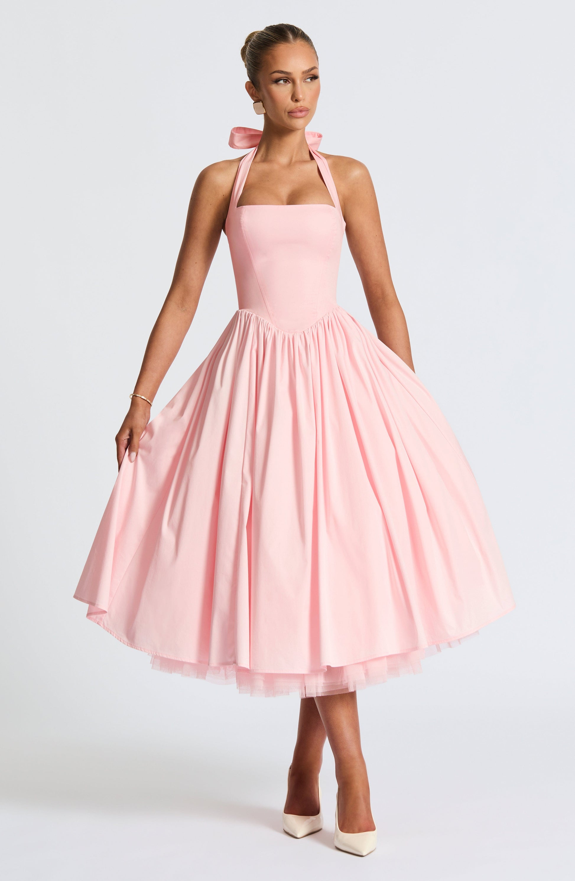 Cressida Midi Dress Blush
