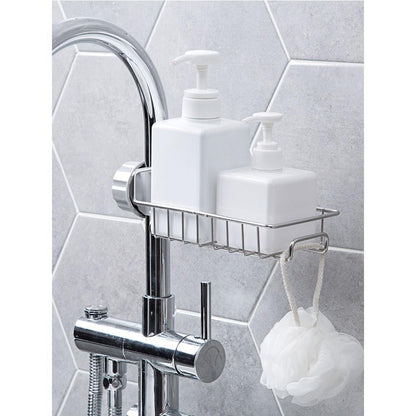 Durable sink storage rack holder for wet sponges and brushes