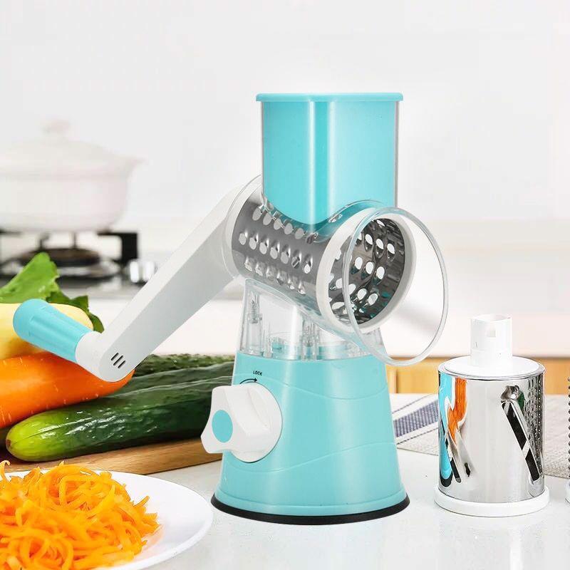 Multifunctional kitchen gadget for slicing and grating